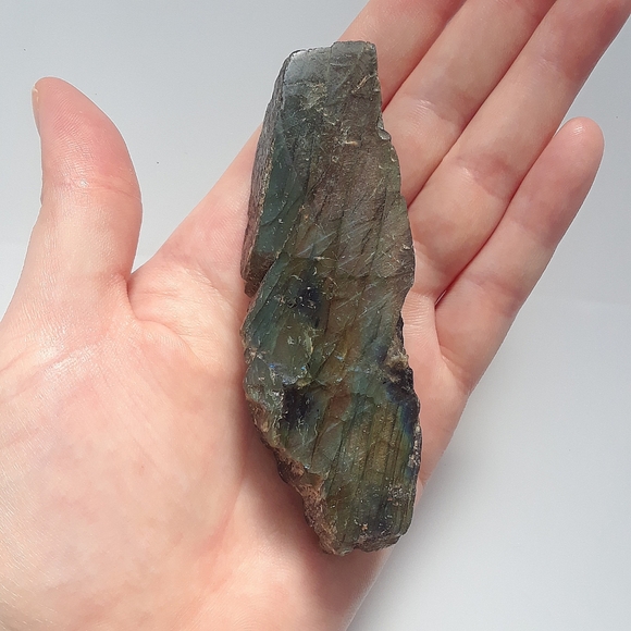 Labradorite Half-Polished Slab - Picture 2 of 3